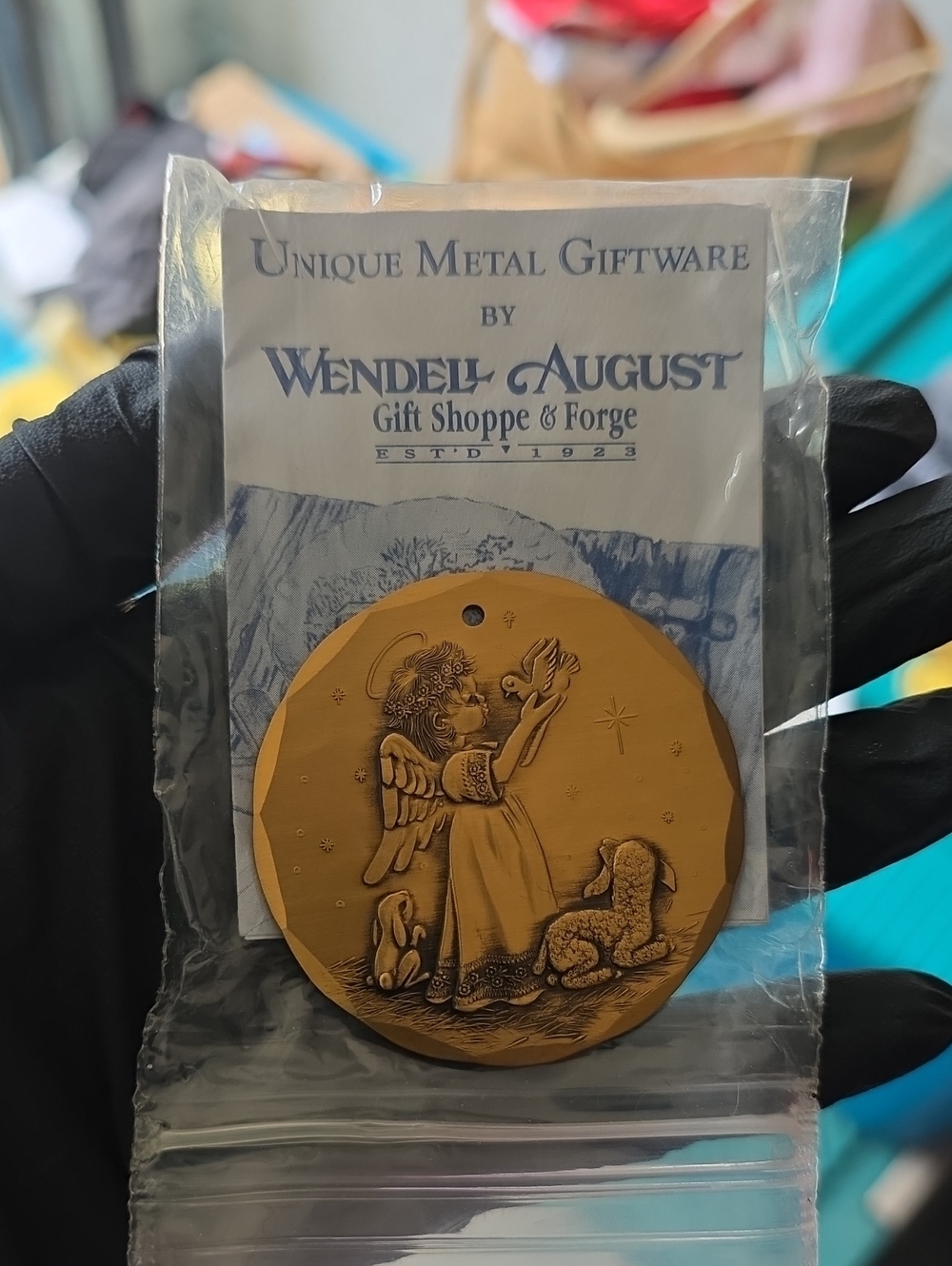 Wendell August Bronze Angel Ornament